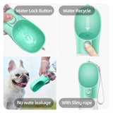 Portable Pet Water Bottle — Leakproof Travel Drinking Bottle for Dogs & Cats