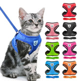 Escape-Proof Cat Harness Vest — Adjustable Mesh Walking Jacket for Cats & Small