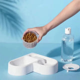 Automatic Pet Water & Food Bowl — 2-in-1 Spill-Proof Feeder for Dogs & Cats