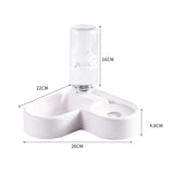 Automatic Pet Water & Food Bowl — 2-in-1 Spill-Proof Feeder for Dogs & Cats
