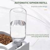 Automatic Pet Water & Food Bowl — 2-in-1 Spill-Proof Feeder for Dogs & Cats